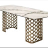 Стол CHIAVARI 220 KL-188 Контрастный мрамор матовый, итальянская керамика / Шампань, DISAUR заказать по цене 96 480 руб. в Ростове на Дону в интернет магазине