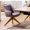 Стул кухонный Signal AZALIA D Velvet Bluvel 14 поворотный (серый/дуб) заказать по цене 21 209 руб. в Ростове на Дону в интернет магазине