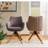 Стул кухонный Signal AZALIA D Velvet Bluvel 14 поворотный (серый/дуб) заказать по цене 21 209 руб. в Ростове на Дону в интернет магазине
