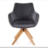 Стул кухонный Signal AZALIA D Velvet Bluvel 14 поворотный (серый/дуб) заказать по цене 21 209 руб. в Ростове на Дону в интернет магазине