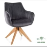 Стул кухонный Signal AZALIA D Velvet Bluvel 14 поворотный (серый/дуб) заказать по цене 21 209 руб. в Ростове на Дону в интернет магазине