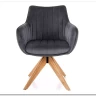 Стул кухонный Signal AZALIA D Velvet Bluvel 14 поворотный (серый/дуб) заказать по цене 21 209 руб. в Ростове на Дону в интернет магазине