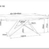Стол обеденный Signal WESTIN III Ceramic 160 раскладной (белый/черный) заказать по цене 152 829 руб. в Ростове на Дону в интернет магазине