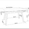Стол обеденный Signal JOHN 120 раскладной (белый/черный) заказать по цене 46 208 руб. в Ростове на Дону в интернет магазине