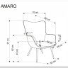 Кресло HALMAR AMARO оливковый заказать по цене 23 595 руб. в Ростове на Дону в интернет магазине