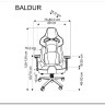 Кресло компьютерное HALMAR BALDUR серый/черный заказать по цене 56 716 руб. в Ростове на Дону в интернет магазине