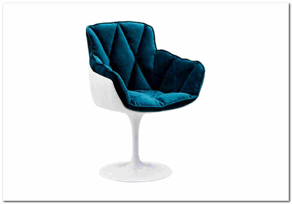 Кресло DС-1571D Marin blue fabric 7033-29 заказать по цене 25 800 руб. в Ростове на Дону в интернет магазине