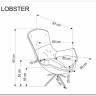 Кресло HALMAR LOBSTER бежевый/черный заказать по цене 58 564 руб. в Ростове на Дону в интернет магазине