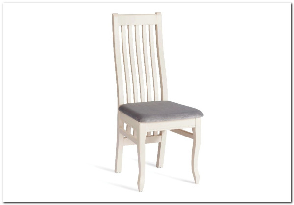 Стул DOLCE мягкое сидение бук, ivory white, велюр Tenerife Ultimate grey заказать по цене 9 920 руб. в Ростове на Дону в интернет магазине