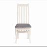 Стул DOLCE мягкое сидение бук, ivory white, велюр Tenerife Ultimate grey заказать по цене 9 920 руб. в Ростове на Дону в интернет магазине