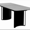 Стол RASMUS 160 TL-45 Белый мрамор, испанская керамика / черный каркас, DISAUR заказать по цене 95 250 руб. в Ростове на Дону в интернет магазине