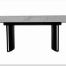 Стол RASMUS 160 TL-45 Белый мрамор, испанская керамика / черный каркас, DISAUR заказать по цене 95 250 руб. в Ростове на Дону в интернет магазине