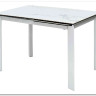 Стол CORNER 120 MATTE STATUARIO Белый мрамор матовый керамика, стекло/ белый каркас заказать по цене 59 400 руб. в Ростове на Дону в интернет магазине