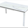 Стол CORNER 120 MATTE STATUARIO Белый мрамор матовый керамика, стекло/ белый каркас заказать по цене 59 400 руб. в Ростове на Дону в интернет магазине