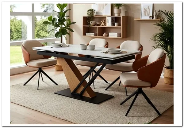 Стол обеденный Signal GENESIS 160 раскладной (белый/дуб) заказать по цене 96 648 руб. в Ростове на Дону в интернет магазине