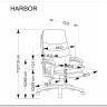 Кресло компьютерное Halmar HARBOR (черный) заказать по цене 24 820 руб. в Ростове на Дону в интернет магазине