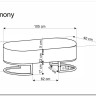 Скамья Halmar HARMONY (черный/белый/золотой) заказать по цене 20 638 руб. в Ростове на Дону в интернет магазине