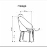 Стул кухонный Halmar MALAGA Mavel 14/Stelar 92 (серый/бук) заказать по цене 22 478 руб. в Ростове на Дону в интернет магазине