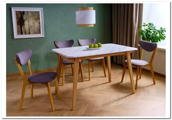 Стол обеденный Signal MARCUS 120 (эффект белого мрамора/дуб) заказать по цене 24 746 руб. в Ростове на Дону в интернет магазине