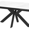 Стол BELLUNO 160 MARBLES KL-99 Белый мрамор матовый, итальянская керамика/ черный каркас заказать по цене 124 150 руб. в Ростове на Дону в интернет магазине