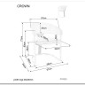 Стул кухонный Signal Crown Velvet Bluvel 22 (светло-бежевый/золотой) заказать по цене 30 928 руб. в Ростове на Дону в интернет магазине