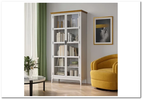 Шкаф для книг Квадро-С 220 из массива сосны заказать по цене 64 890 руб. в Ростове на Дону в интернет магазине