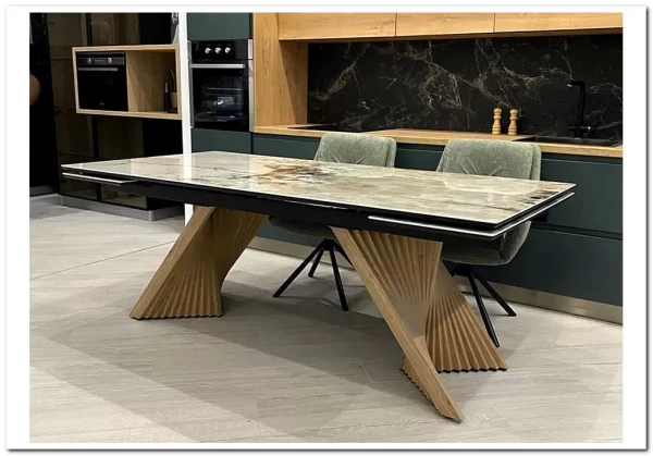 Стол МАНХЭТТЕН 200 PANDORA, керамика / Дуб Галифакс заказать по цене 101 100 руб. в Ростове на Дону в интернет магазине