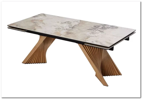 Стол МАНХЭТТЕН 200 PANDORA, керамика / Дуб Галифакс заказать по цене 101 100 руб. в Ростове на Дону в интернет магазине