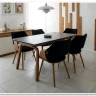 Стол обеденный Halmar LOZANO (черный мрамор/ореховый) заказать по цене 68 406 руб. в Ростове на Дону в интернет магазине