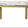 Стол CORNER 120 GLOSS LUXURY PANDORA SOLID CERAMIC / шампань, ®DISAUR заказать по цене 71 450 руб. в Ростове на Дону в интернет магазине