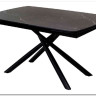 Стол RIVOLI 140 MATT BLACK MARBLE SOLID CERAMIC / BLACK заказать по цене 74 900 руб. в Ростове на Дону в интернет магазине