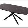 Стол RIVOLI 140 MATT BLACK MARBLE SOLID CERAMIC / BLACK заказать по цене 74 900 руб. в Ростове на Дону в интернет магазине
