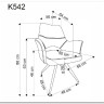 Стул кухонный Halmar K542 (серый/черный) заказать по цене 17 858 руб. в Ростове на Дону в интернет магазине