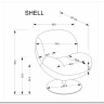Кресло Halmar SHELL (кремовый) заказать по цене 33 801 руб. в Ростове на Дону в интернет магазине