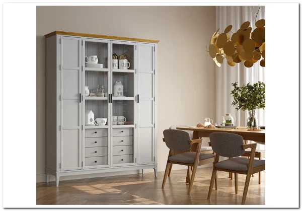 Шкаф для книг Квадро-С 422Ф/04 из массива сосны заказать по цене 93 269 руб. в Ростове на Дону в интернет магазине