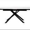 Стол RIVOLI 140 MATT WHITE MARBLE SOLID CERAMIC / BLACK заказать по цене 74 900 руб. в Ростове на Дону в интернет магазине