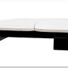 Стол RIVOLI 140 MATT WHITE MARBLE SOLID CERAMIC / BLACK заказать по цене 74 900 руб. в Ростове на Дону в интернет магазине