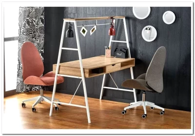 Кресло компьютерное Halmar FALCAO (серый/белый)