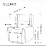 Кресло Halmar GELATO (серый) заказать по цене 55 053 руб. в Ростове на Дону в интернет магазине