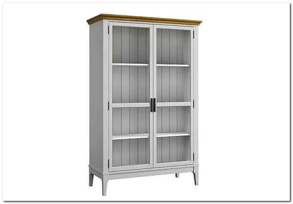 Шкаф для посуды Квадро-С 20 из массива сосны заказать по цене 36 245 руб. в Ростове на Дону в интернет магазине