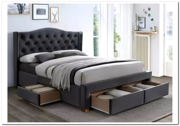 Кровать ASPEN II VELVET BLUVEL 14 160/200 Signal заказать по цене 82 622 руб. в Ростове на Дону в интернет магазине