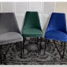 Стул NEPAL-P ЗЕЛЕНЫЙ 19 велюр/ черный каркас заказать по цене 7 100 руб. в Ростове на Дону в интернет магазине