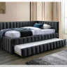 Кровать SIGNAL ALFIE Velvet Bluvel 14 темно-серый, 120/200 заказать по цене 77 985 руб. в Ростове на Дону в интернет магазине