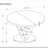 Стол обеденный Halmar FANIS OKRAGLY 120 (натуральный/черный) заказать по цене 71 903 руб. в Ростове на Дону в интернет магазине