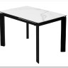 Стол CORNER 120 MATTE STATUARIO Белый мрамор матовый керамика, стекло/ черный каркас, DISAUR заказать по цене 59 400 руб. в Ростове на Дону в интернет магазине