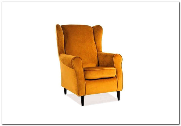 Кресло BARON Velvet Bluvel 68  Signal (карри) заказать по цене 47 283 руб. в Ростове на Дону в интернет магазине