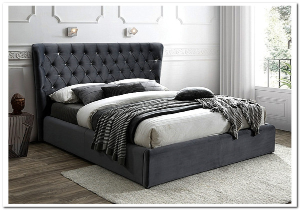 Кровать Signal CARVEN VELVET BLUVEL 14 (серый) 160/200 заказать по цене 87 225 руб. в Ростове на Дону в интернет магазине