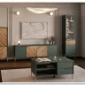 Витрина Siena REG1W1D/140 дымчатый зеленый/дуб вотан BRW заказать по цене 33 980 руб. в Ростове на Дону в интернет магазине