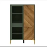 Витрина Siena REG1W1D/140 дымчатый зеленый/дуб вотан BRW заказать по цене 33 980 руб. в Ростове на Дону в интернет магазине