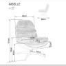 Кресло SIGNAL GISELLE (бежевый/бежевый/черный мат) заказать по цене 42 142 руб. в Ростове на Дону в интернет магазине